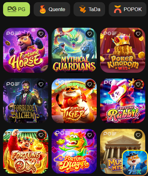 75k.com participe de dinâmico jogo